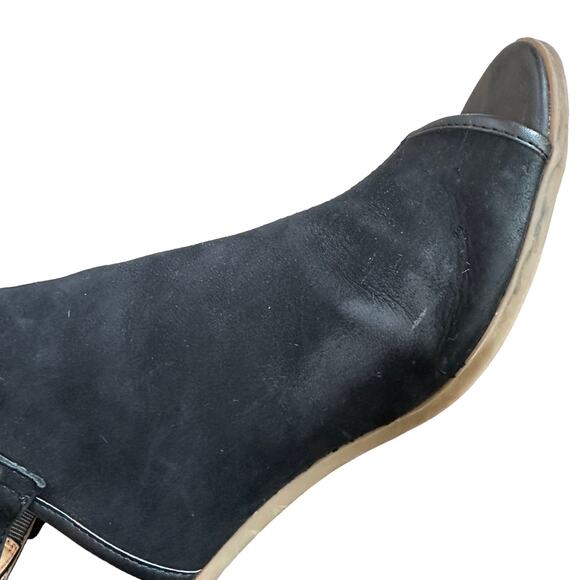 Franco Fortini | Size 9.5 Aniston Leather Peep Toe Block Heel Buckle Strap - Picture 5 of 11